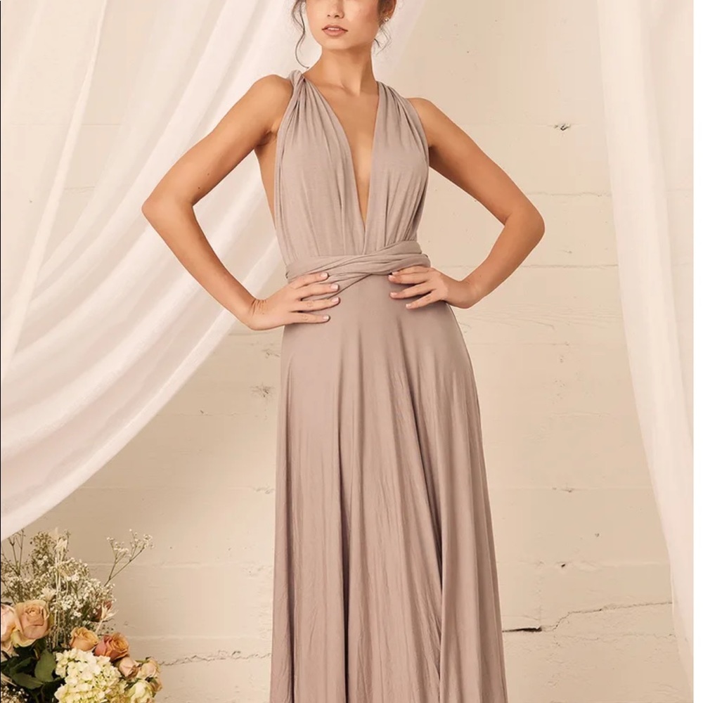 Lulus Tricks of the Trade Maxi Dress Bridesmaid (1 small / 1 XS)